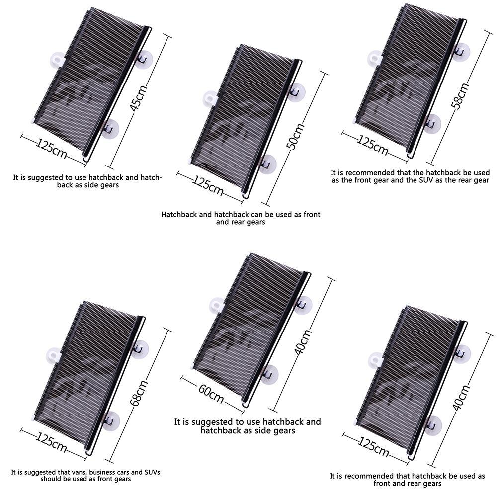 Car Automatic Retractable Sunshade Car Protection Windshield Sun UV Block Visor Shade Curtain Sun