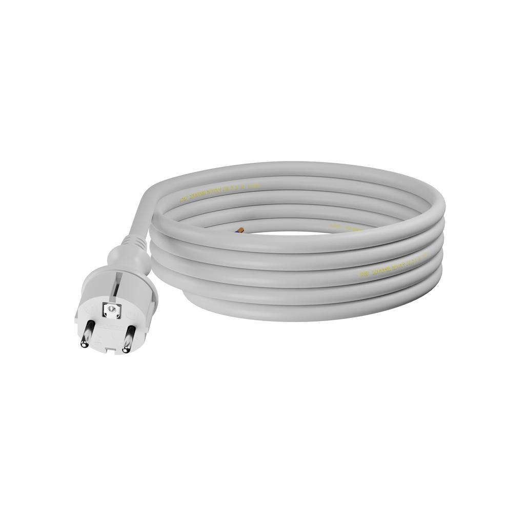 Przewód Przyłączeniowy Z Wtyczką Prostą 4M 3X2,5Mm2 Biały Ip44 16A