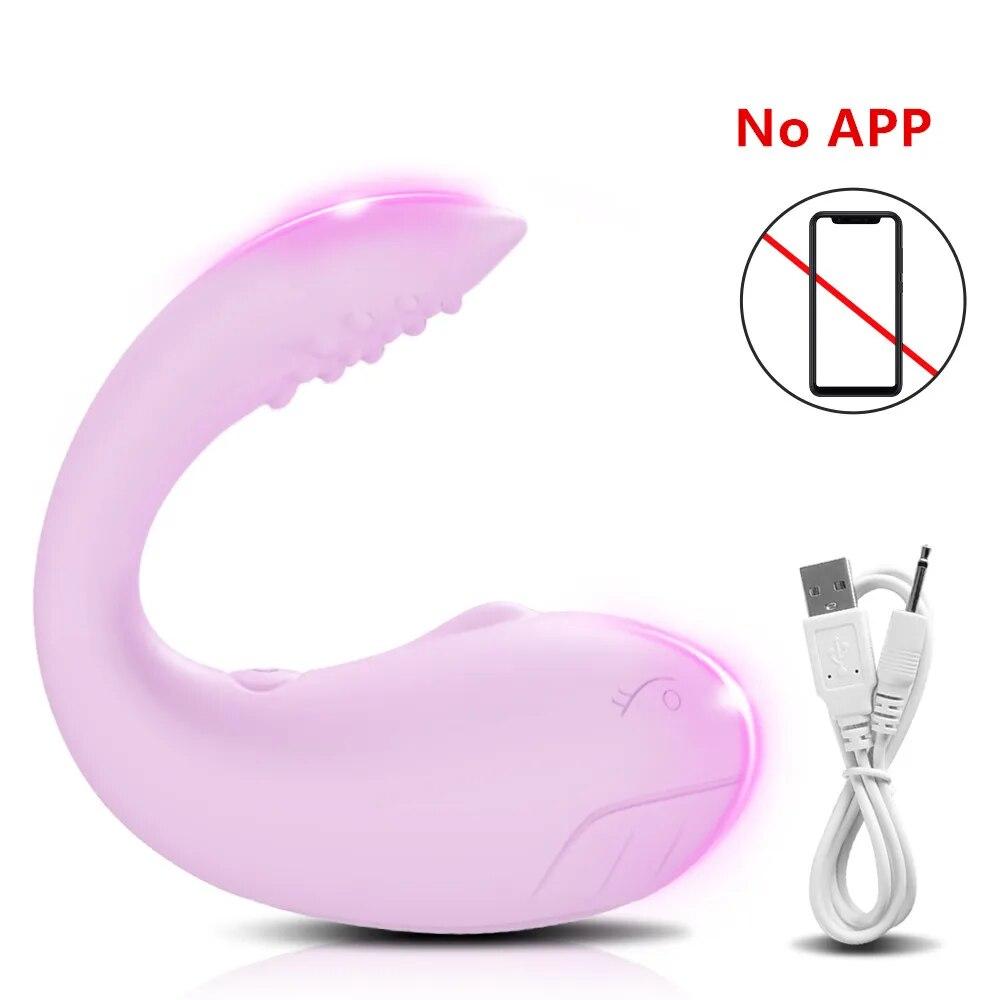 APP Bluetooth Control Vibrator for Women Clitoris G Spot Dildo Massager 2 Motors Vibrating Love Egg Panties Sex Toys for Adults