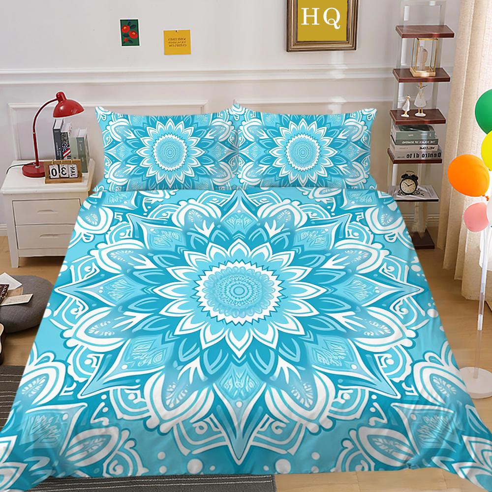 Comforter Cover Set 3D Paisley Printing High Quality Children Home Bedclothes Full Size Quilt Cover Set