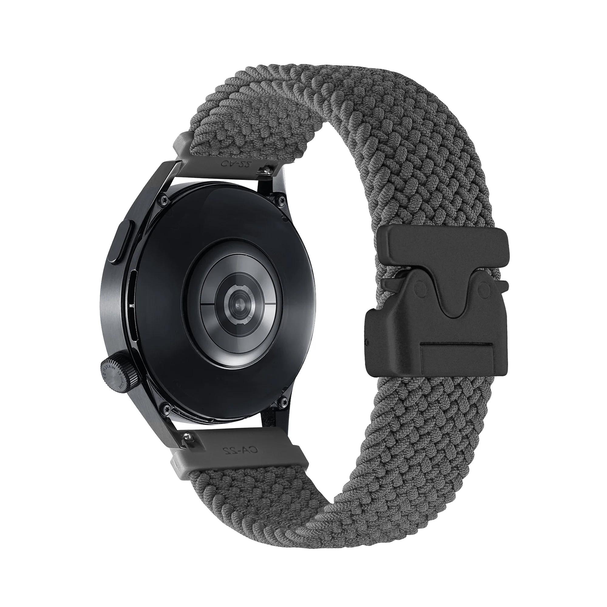 

Для Amazfit BALANCE/Active/GTR 4 3 pro/GTS 4 2 Ремінець 20мм 22мм Еластичний нейлоновий ремінець для Garmin/HUAWEI/Xiaomi/Samsung/Redmi Correa 1 piece 22mm