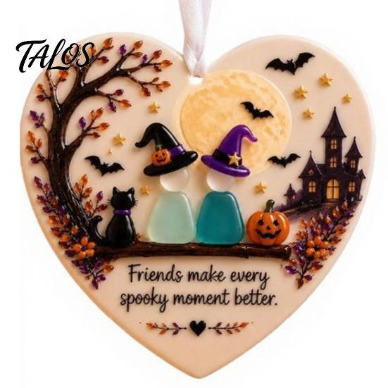 Emotional Connection Gift Sea Glass Heart Shape Friendship Hanging Ornament, Coastal Beach Themed Home Decor Theme Decoration for Weddings Birthdays