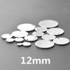 10pcs Round Blank Tag Charm Stainless Steel Pendant Charms For Jewelry Making DIY Supplies Material Silver Color 6-30mm Findings