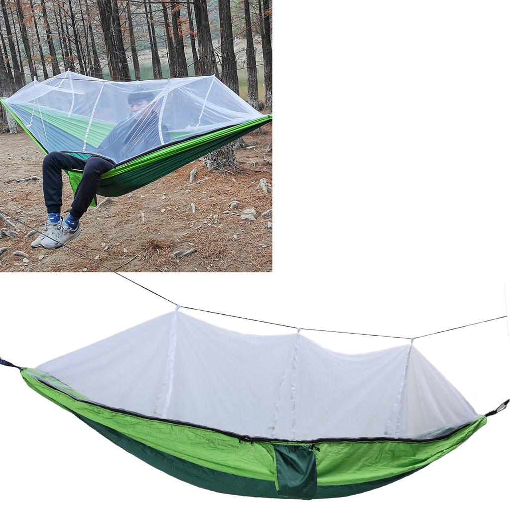 Outdoor Hammock 661lb Load Bearing Lightweight Portable Hammock with Net for Courtyard Camping Picnic