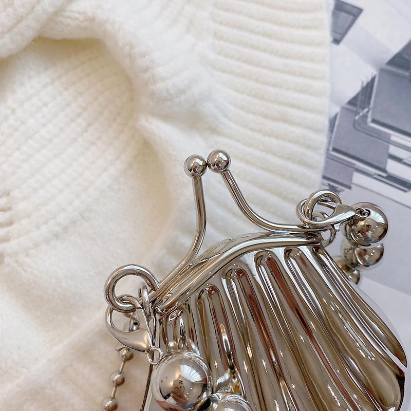 Fashion Metal Lipstick Bag For Women Luxury Dinner Bag Designer Shell Bag High Quality Shoulder Bags Cute Purses Crossbody Bag