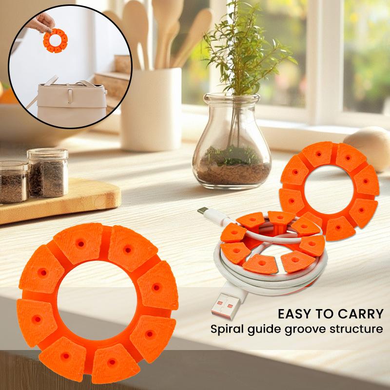 Aufbewahrung Wiederverwendbarer Runder Kabelorganisator