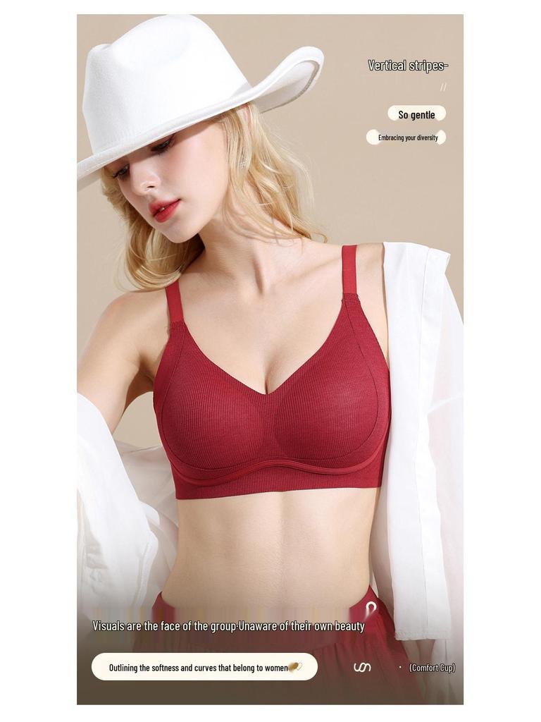 Seamless Comfortable Push-up Bra for Small Chest - Anti-Sag, No Wire, Thin Side Support