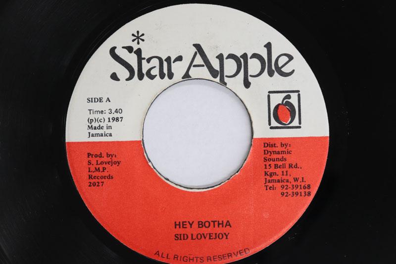 

7inch Record SID LOVEJOY Hey Botha Botha Version NONE STAR APPLE 1987 Jamaica Reggae Ska Dub Used