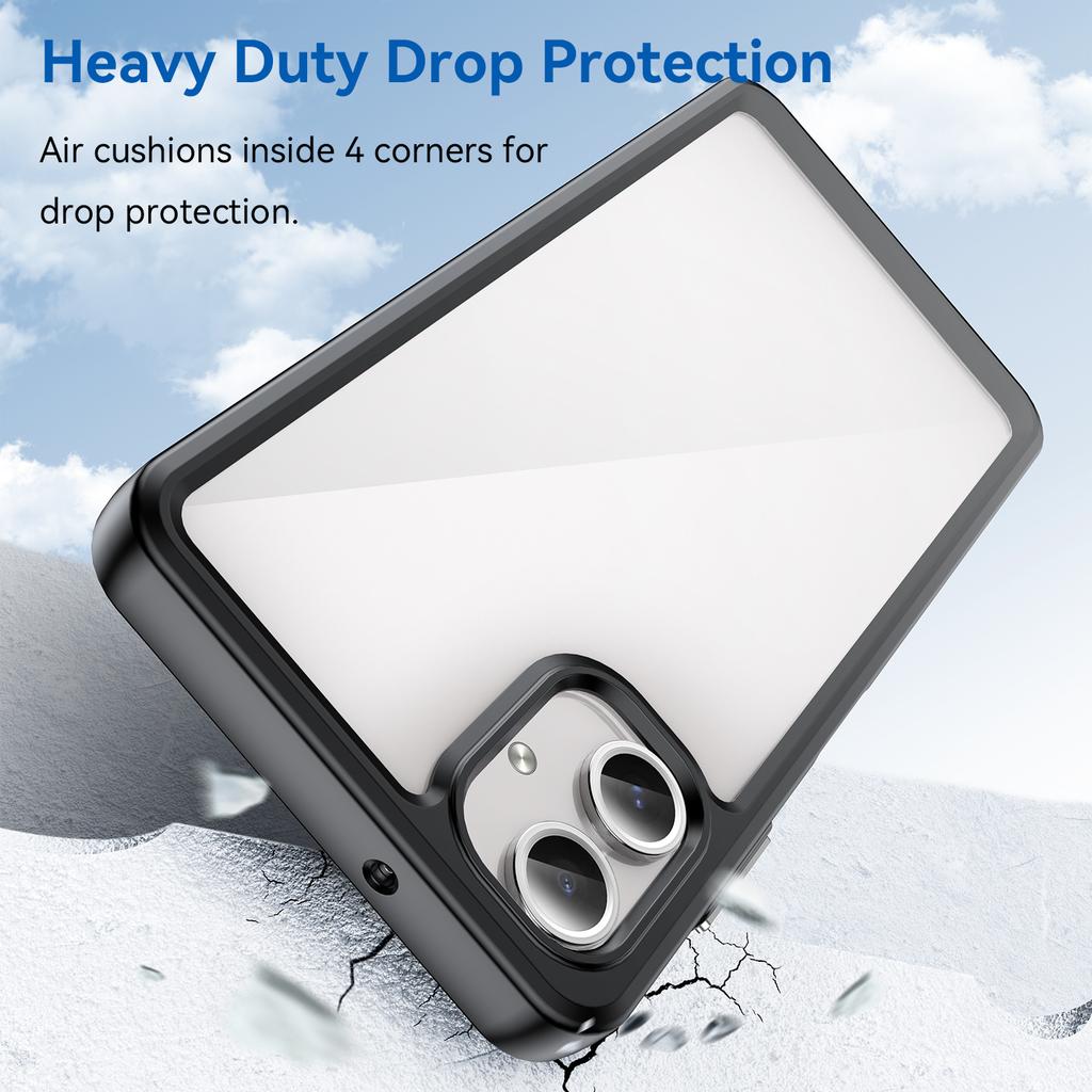 Für Samsung Galaxy A06 4G Stoßfeste Hülle TPU + Acryl Schutz Klare Handyhülle