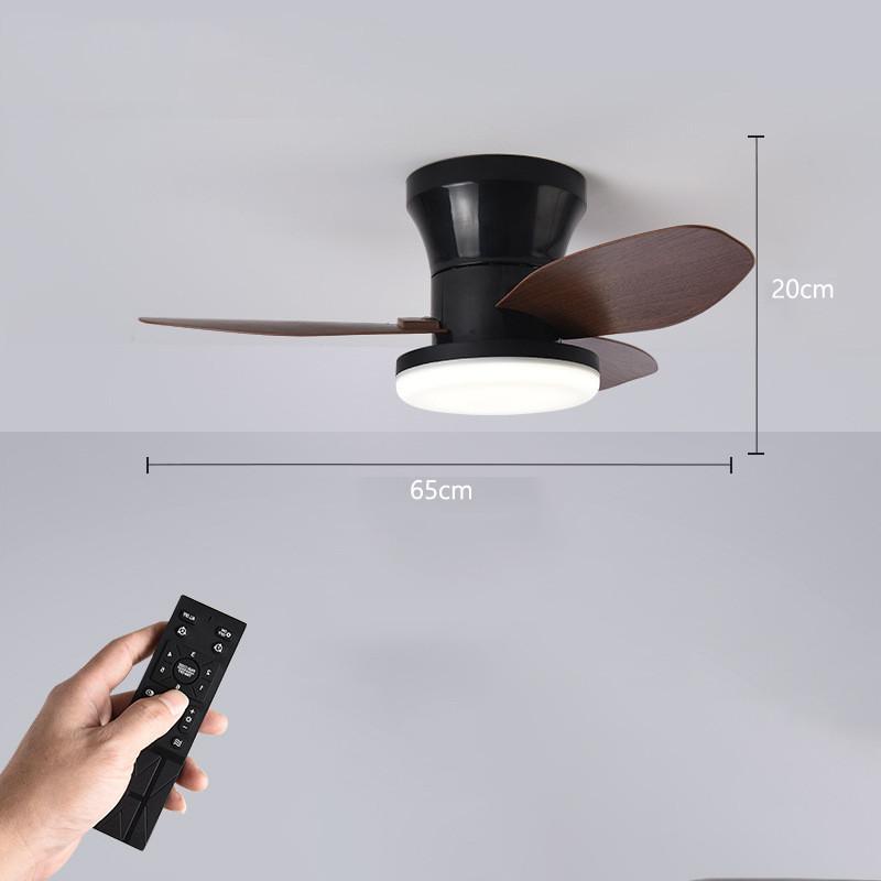 3 Light Colors 6 Speed Adjustable Ceiling Fan Light Living Room Kitchen Balcony Fan Lamp Modern LED Lighting Fan