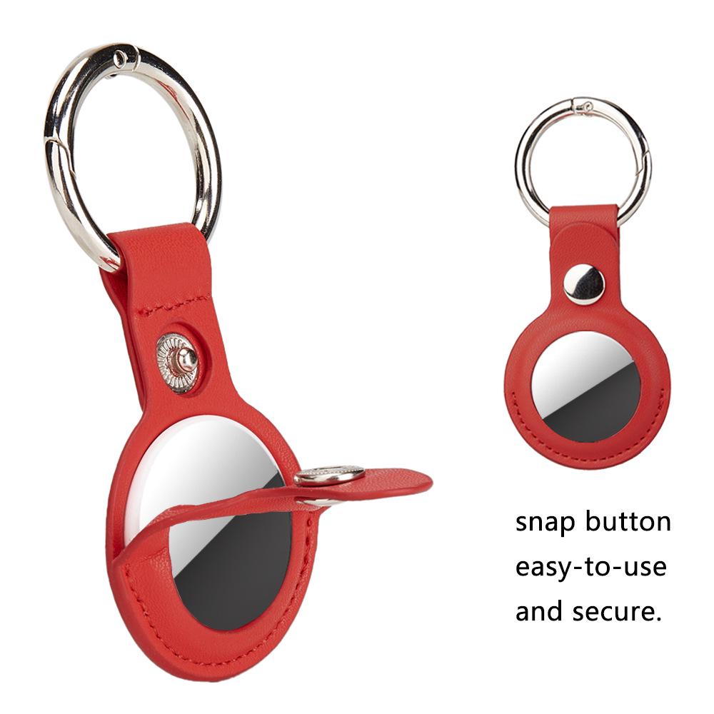 Leather Protective Case for Apple AirTag Tracker
