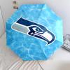 Seattle Seahawks pattern, automatic folding umbrella, portable and foldable design, 8 ribs, a Christmas or birthday gift.