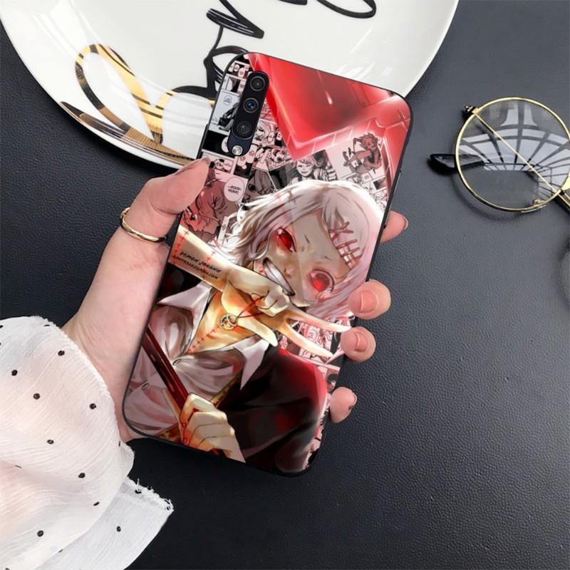 Anime Tokyo Ghouls Phone Case For Samung A32 A51 A52 NOTE 10 20 S10 S20 S21 S22 Pro Ultra Black PC Glass Phone Cover