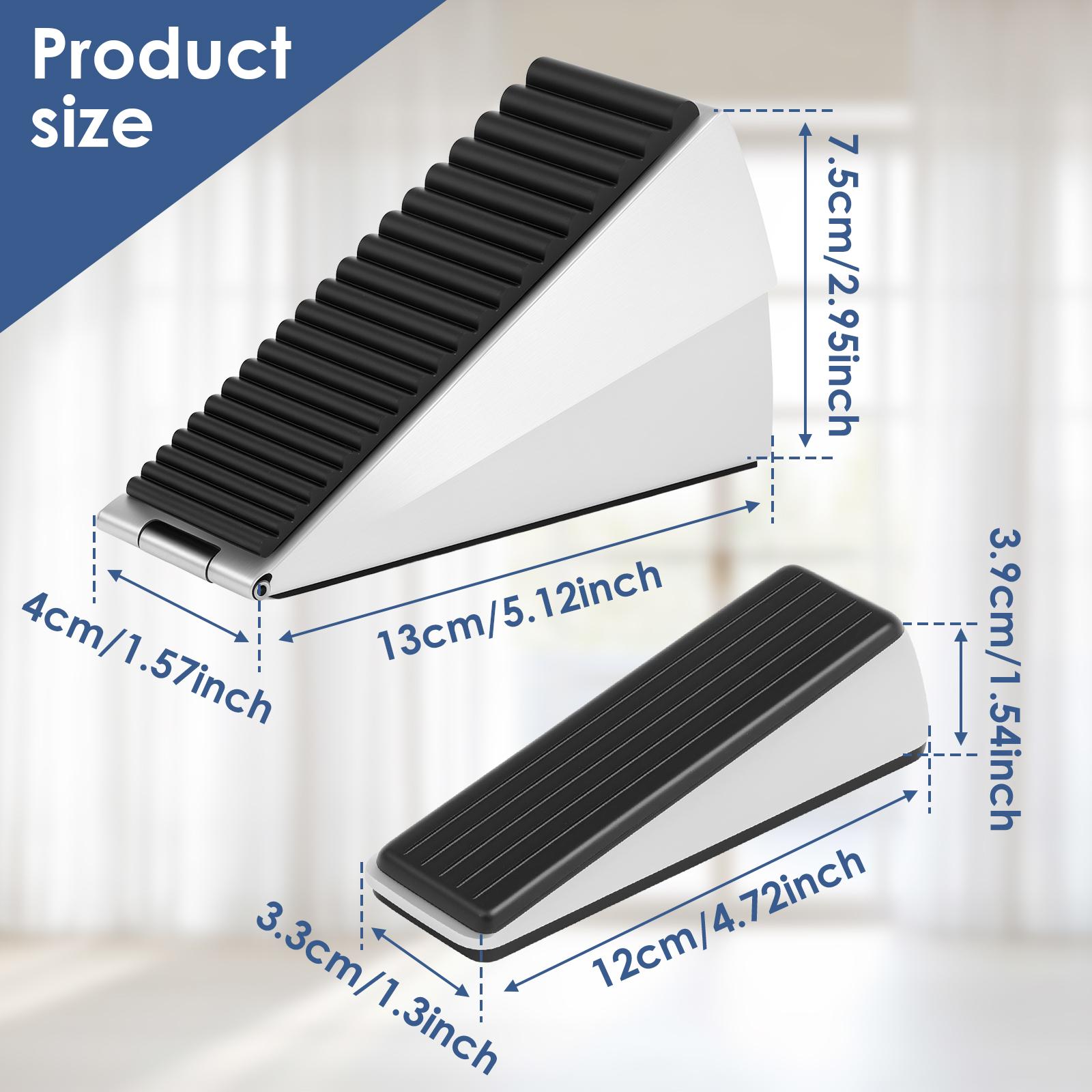 

Door Stop Wedges Adjustable Versatile Rubber Door Stopper Wedges Solid Spring Door Stoppers Protective Stainless Steel Doorstop
