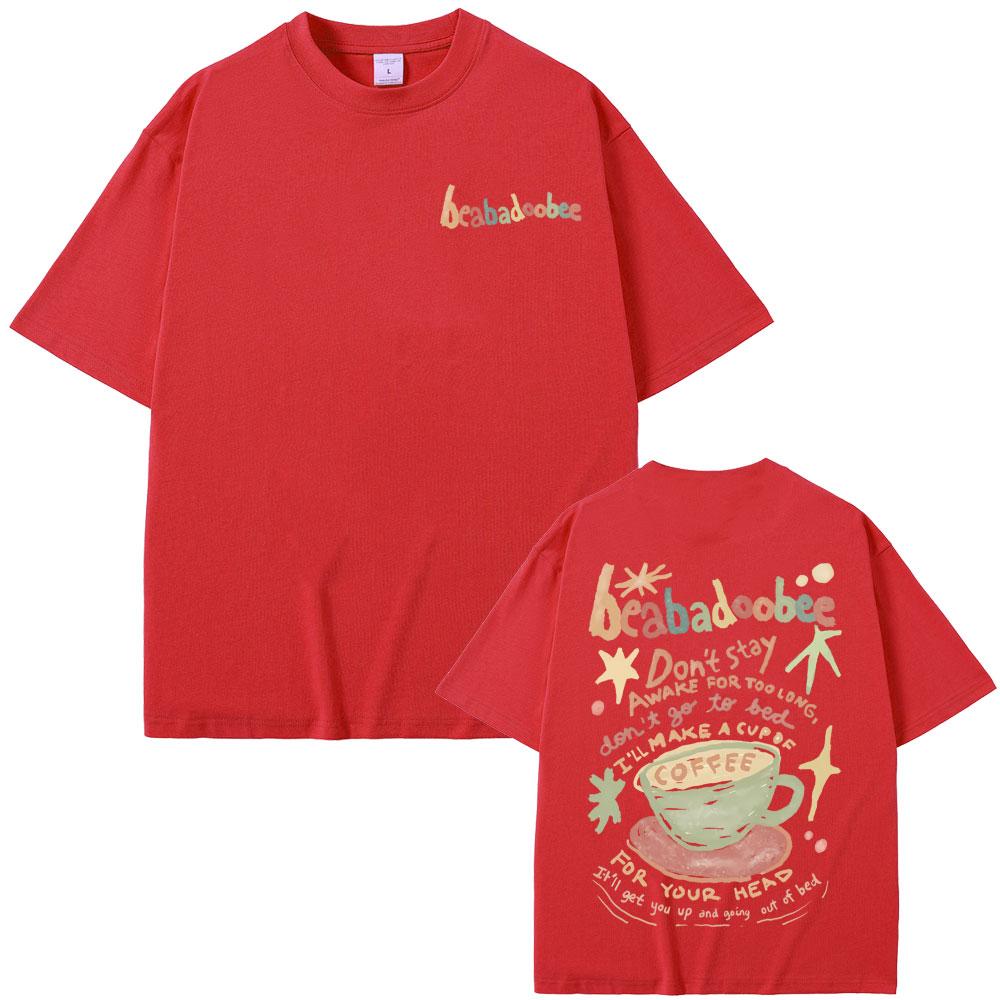 Beabadoobee Graphic Print T-shirt Men Women Fashion Vintage Oversized T Shirts Unisex Casual Pure Cotton Tshirt Y2k Streetwear