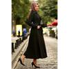 Belted Full Length Hijab Suede Trench Coat