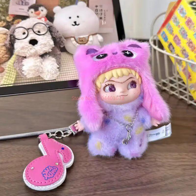 Genuine In Stock Wakuku 3.0 On A Roll Series Dolls Cute Fluffy Collectable Figure Bag Charm Keychain Toys Holiday Gift
