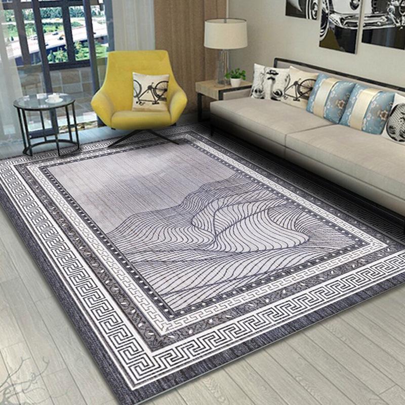 Customized Nordic Light Luxury Carpet for Living Room, Bedroom, or Cloakroom