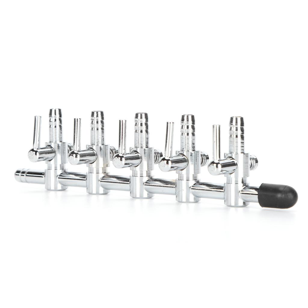 Fish Tank Stainless Steel Control Valve Aquarium Air Flow Control Fish Tank Accessories5 Head