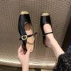 Hot Selling 2025 Silver Women's Balance Slippers Half Drag Sole Round Head Joining Ballet Slippers With Drawstring Mary Sandals
