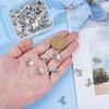 80Pcs Tibetan Style Alloy Pendants Cadmium Free & Lead Free Crown Antique Silver 14.5x17.5x2mm Hole: 1.6mm