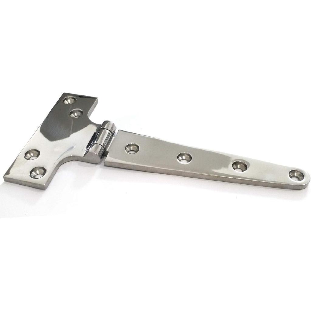 Pair of 316 Stainless Steel Heavy Duty Marine Grade "T" Hinge 8"(L)*4"(W) Cast Strap Hinge
