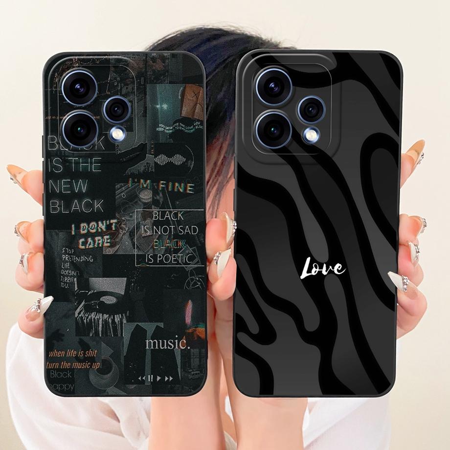 Cute Cartoon Black Cat Dragon Soft Silicone Case For Oppo Reno15 15C 15F 15 Pro Phone Shell Shockproof Cover Anti-scratch Bumper