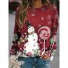 3D Printed Long Sleeve Round Collar Hoodie3d Print Long Sleeve Crew Neck Sweater