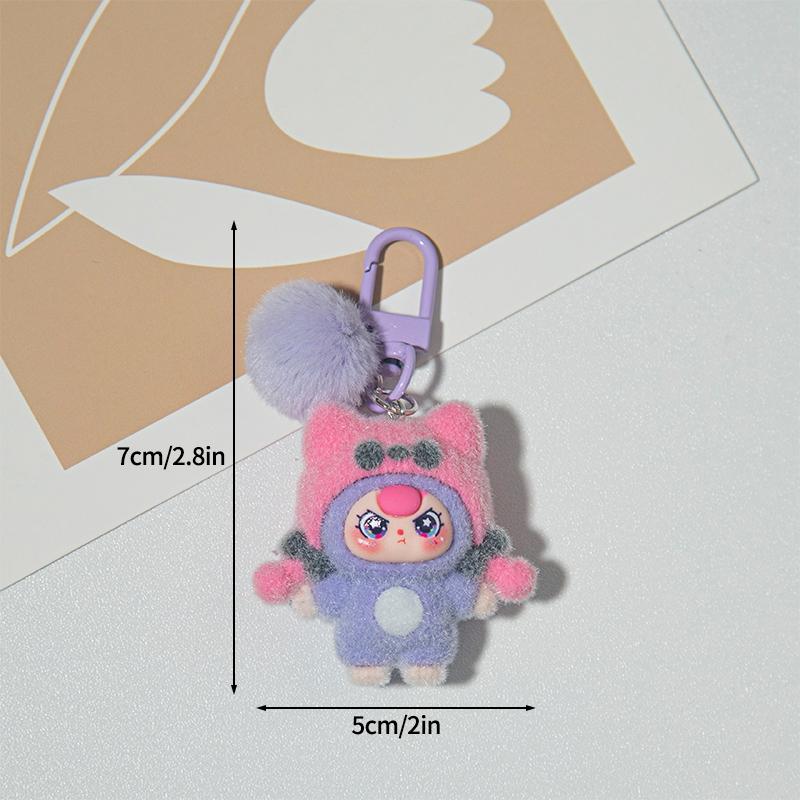 Cute Plush Keychains Party Gifts Kawaii Keychain Phone Chain New Year Xmas Party Favors Gift Baby Face Cute Aesthetic Keychain