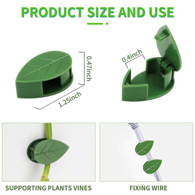 10/20PCS Invisible Plant Climbing Wall Fixture Clips Acrylic Sticker Self-Adhesive Hook Plant Vine Traction Holder Indoor Outdoor