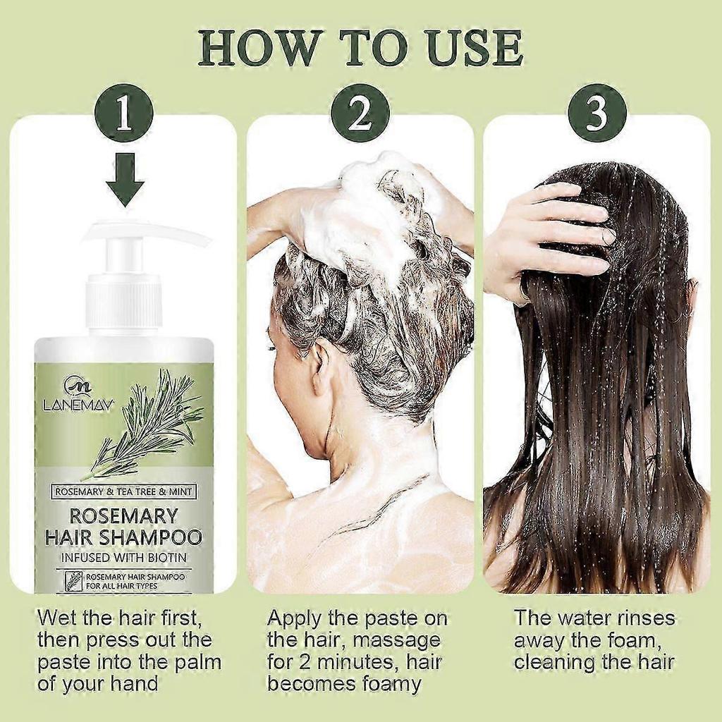 Rosemary Hair Growth Shampoo for Hair Loss, Thinning Hair for Men and Women - Rosemary Mint Strengthening Shampoo with Tea Tree Oil Bition