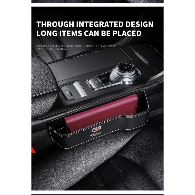 Autositz-Organizer Sitzspalt-Aufbewahrungsbox Multifunktions-Spalt-Füller-Halter für Cadillac Escalade Tiburon Deville Seville XT5 XTS CTS BLS SLS DTS