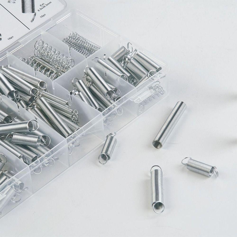 200PCS Mixed Size Compression Spring Kit Stainless Steel Boxed Assortment Spring Set DIY Accessories Repair Tool