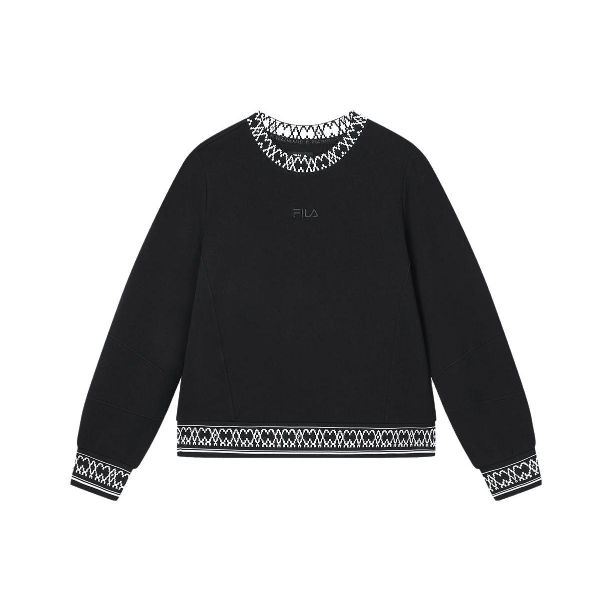 

New FILA Sweatshirts Women s Jet Black F11W344209RBK S