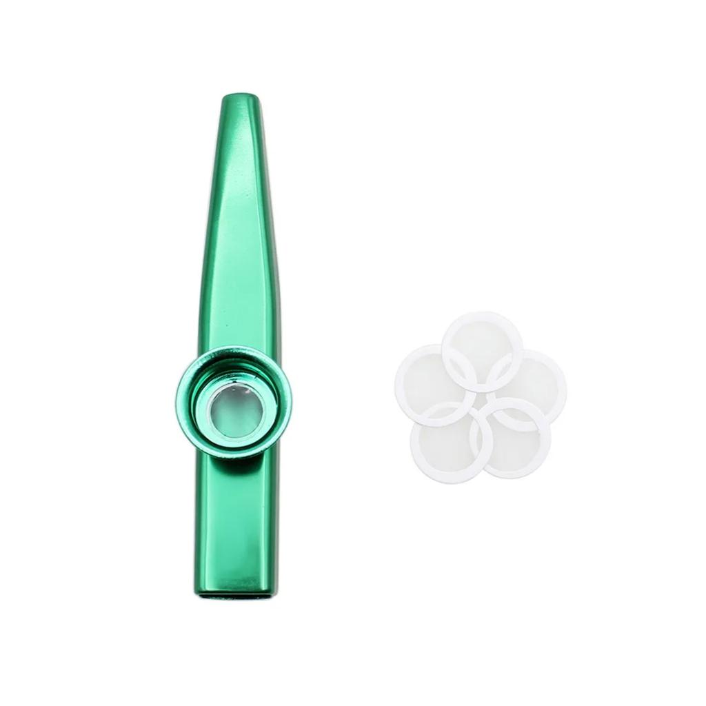 Kazoo-Musikinstrument aus Metall, Flöten, Membran, Mundstück, Kazoo, Guter Begleiter für Gitarre