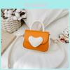 Kinder PU Schultertasche mit Kontrastdesign für Kindergartenmädchen