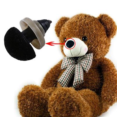10pcs/bag Hot Toys DIY Tool Velvet Bear Buttons Plastic Triangle Nose Dolls Accessories