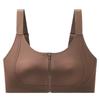 Wireless Seamless Bra for a Comfortable, Slim Look - Zipper Front Closure, Lightweight, Breathable with Rabbit Ear Cup Design for Women