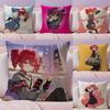 F-Fukouna Girll Kasane Cushion Cover Natural Linen Pillow Case Double-Sided Print Decorative Sofa Pillowcase Home Decor Gift