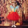 2025 Clown Suit Children's Mesh Princess Dress TUTU Girls Dress Christmas Halloween Show Costume