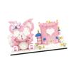 Pen Holder Building Set Cartoon Style Tight Contact Plastic Bright Colors Block Building Toy for Kid