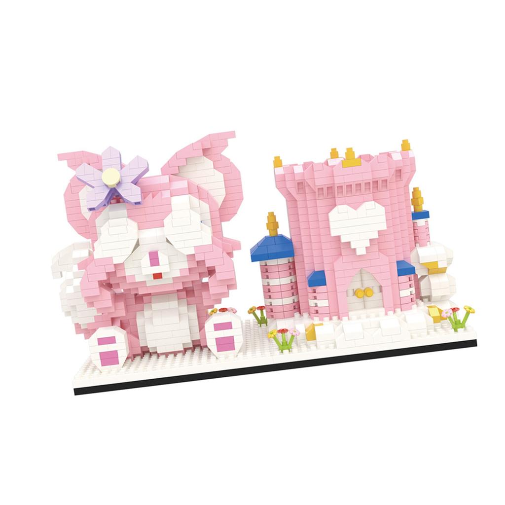 Pen Holder Building Set Cartoon Style Tight Contact Plastic Bright Colors Block Building Toy for Kid