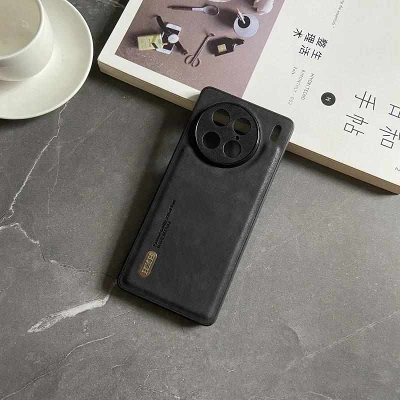 Magnetic for Vivo X100 X90S X90 Pro Plus Y78 S17 S16 V27 IQOO 12 Z8 Neo Case Leather Matte Soft Full Camera Protect Cover Shell