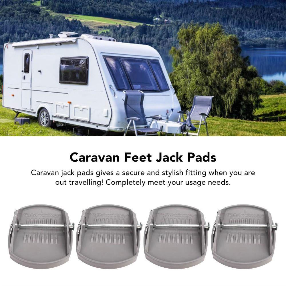4pcs Easy Installation Caravan Jack Pads Support Adapter Jacking Lift Pad For Campervan