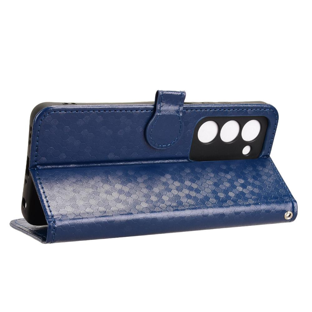 For Oppo A5 5G CPH2735/A5 4G CPH2727 Wallet Case Dot Pattern Imprint PU Leather Phone Cover with Wrist Strap