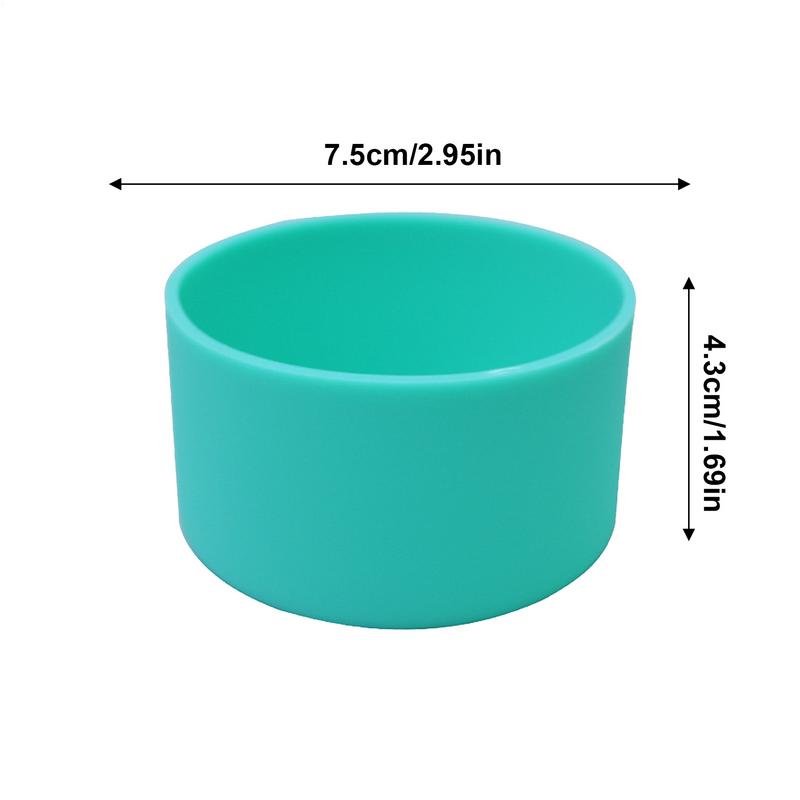 Water Bottle Silicone Boot Cover Silicone Water Bottle Boot Anti-Slip Bottom Cover Bottle Tumbler Boot Water Bottle Accessories