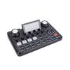 Podcast Microphone Bundle Sound Mixer Board Set with Foldable LED Screen Boom Arm 3.5mm Condenser Mic for PC Recording