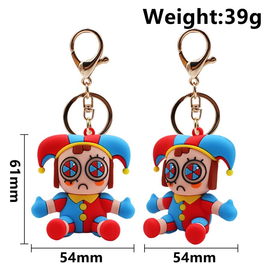 

Cute Anime The Amazing Digital Circus Keychains PVC Pomni Clown Ragatha Jax Cartoon Figurines Decoration Pendant Model Toys Gift