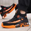 Labor Insurance Shoes, Smash-proof and Puncture-proof Men's Steel Baotou High-top New Safety Shoes