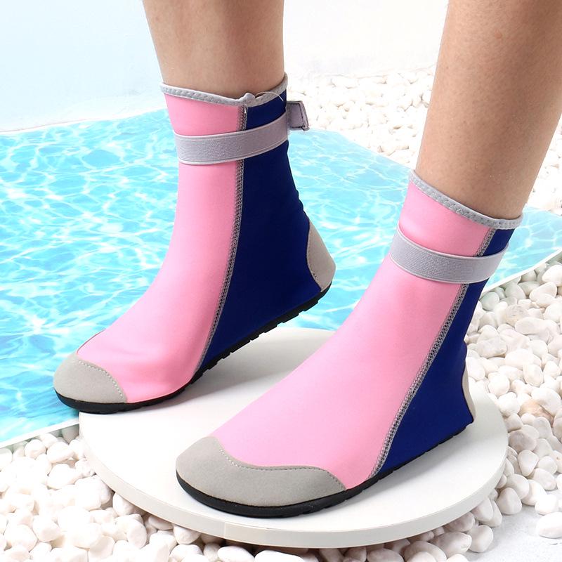 

Adult & Kids Non-Slip Aqua Shoes - High-Top Beach, Diving, & Canyoneering Footwear with Soft Soles Adult 40-41 fits 40-41